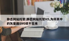 静态网站托管,静态网站托管H5,为何其中的矢量图SVG读不出来