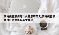 网站托管服务是什么意思呀英文,网站托管服务是什么意思呀英文翻译