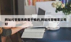 网站托管服务商是干嘛的,网站托管哪家公司好
