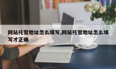 网站托管地址怎么填写,网站托管地址怎么填写才正确