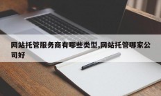 网站托管服务商有哪些类型,网站托管哪家公司好