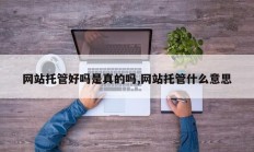 网站托管好吗是真的吗,网站托管什么意思