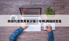网站托管费用多少钱一年啊,网站托管是