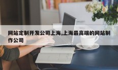网站定制开发公司上海,上海最高端的网站制作公司